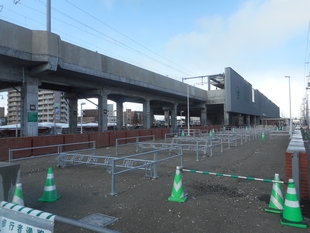 野幌駅南口横・駐輪場