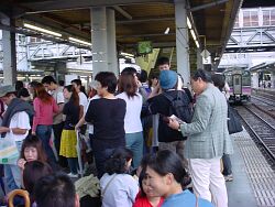 秋田駅ホーム