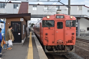 三厩行きキハ40系（蟹田駅）