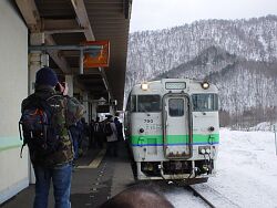 新夕張駅ホーム(9631D)