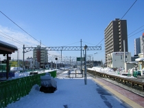 旧ホーム連絡橋跡(2008.2.10)