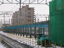 野幌駅・仮上り線ホーム(2008.12.13)