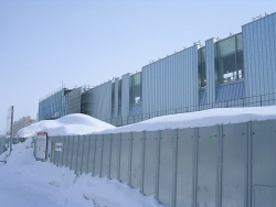 野幌駅駅舎・北口(2012.2.26)