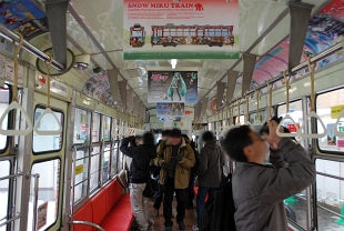 雪ミク電車2013・車内